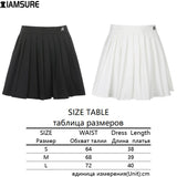 Kukombo Preppy Style Casual Letter Embroidered 90s Pleated Skirt Korean Streetwear Fashion High Waist Mini Skirt For Women