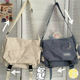 Kukombo Women Large Capacity Single Shoulder Bag Messenger Bag Tooling Postman's Bag Girl Student's Bag Nylon Bag Female Bag220920