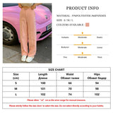Kukombo Fashion Loose Pink High Waist Women'S Pants Elegant Full Length Straight Trousers Ladies Casual Solid Woman Clothes 2022