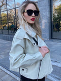 Christmas Gift Ailegogo 2021 New Arrival Winter Autumn Women's Leather Wallet Campera Chaqueta Cuero Mujer Modis Coat Women Veste Cuir De Couro
