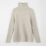 Christmas Gift Autumn Winter Women Solid Turtleneck Pullovers Top Batwing Long Sleeve Warm Pullovers Female Striped Casual Loose Jumper