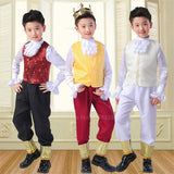 Kukombo Halloween Kids Cosplay Costumes European Royal Retro Court King Prince Medieval Costume Halloween Carnival Party Stage Performance Outfit