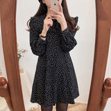 Christmas Gift Summer Womens Dress 2021 Shirt Dress Girls Evening Black Female Vintage Maxi Party Oversize Beach Women Dresses Dot Elegant Prom