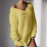 Christmas Gift Winter Women Warm Dress Elegant O Neck Simple  Casual Loose Women Plush Mini Dresses Long Sleeve Warm Party Dress Vestidos