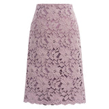 Christmas Gift Women A-line Skirt Lace Elegant Office Skirts Womens Black Pencil Velvet Skirt For Women Warm Skirts Knee-length High Waist