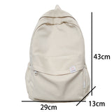 Kukombo New Waterproof Nylon Women Backpack Female Travel Bag Backpacks Schoolbag for Teenage Girls Solid Color Bookbag Mochila Bookbag