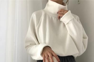 Christmas Gift DISWEET 2021 Turtleneck Sweater Women Solid Long Sleeve Knit Tops Loose Casual Sweaters Korean Female Pullovers