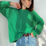 Christmas Gift Hirsionsan Loose Autumn Sweater Women 2020 New Korean Elegant Knitted Sweater Oversized Warm Female Pullovers Fashion Solid Tops