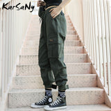 Christmas Gift Cargo Pants Women Plus Size High Waist Elastic Straight Womens Sweatpants Women's Cargo Pants For Women Joggers With Pockets