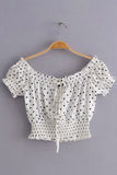Kukombo Sexy Slash Collar Tank Top Bandage Shirring Slim Casual Corp Top 2023 Summer Vintage Polka Dot Camis