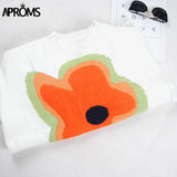 Christmas Gift Aproms Trendy 2021 Jacquard Pullovers and Sweater Women Winter Knitted Warm Jumper Plus Size Female Street Style Loose Outerwear