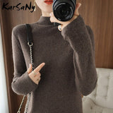 Christmas Gift Women's Turtleneck Sweater Winter Clothes Women Warm Fluffy Women's Jumper Sweaters For Women Turtleneck Woman Sweater Knit Top