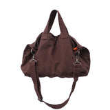 Back To College 2023 Fashion Women Shoulder Bag Large Capacity Crossbody Canvas Bag Solid Color Leisure Travel Bag College Student Schoolbag
