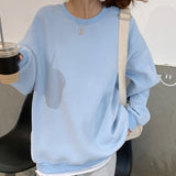 Christmas Gift New 2021 Spring Autumn Women Sweatshirts Pullovers Oversized Fashionable Korean Pop Jumper Thicken Lady Tops SS1293