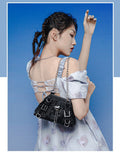 Kukombo Fashion Metal Chain Shoulder Bags For Women Purses and Handbags Ladies Crossbody Bags Women Messenger Bags bolsos de mujer K36