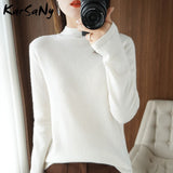 Christmas Gift Women's Turtleneck Sweater Winter Clothes Women Warm Fluffy Women's Jumper Sweaters For Women Turtleneck Woman Sweater Knit Top