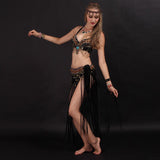 Halloween Kukombo Halloween Belly Dance Costume Indian Dance Costume Dance Costume Classical Suit Tribal Performance Costume Ethnic Dance Costume