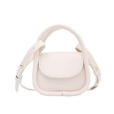 Kukombo  Mini Crossbody Bags For Women Solid Color Leater Cute Shoulder Purse Daily Girls Messenger Phone Bag Top Handle Clutches Purses