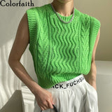 Kukombo 2022 Y2K Spring Autunm Women Sweaters Waistcoat Sleeveless Korean Style Knitted Vintage Wild Lady Short Vests SWV3277