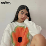 Christmas Gift Aproms Trendy 2021 Jacquard Pullovers and Sweater Women Winter Knitted Warm Jumper Plus Size Female Street Style Loose Outerwear