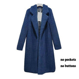 Christmas Gift 2021 Autumn Long Winter Coat Woman Faux Fur Coat Women Warm Ladies Fur Teddy Jacket Female Plush Teddy Coat  Outwear