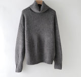 Christmas Gift autumn Winter casual cashmere oversize thick Sweater pullovers Women loose Turtleneck women's sweaters jumper