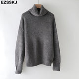 Christmas Gift autumn Winter casual cashmere oversize thick Sweater pullovers Women 2021 loose Turtleneck women's sweaters jumper