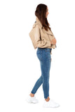 Kukombo Short Loose Pu Leather Jacket Autumn Winter Soft Faux Leather Jacket Street Casual Outwear Ladies Biker Jacket