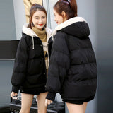 Christmas Gift 2023 New Women's Coats Thicken Warm Cotton Padded Parka Female Outwear Winter Parkas Jacket Fashion Hooded Bread Service Jackets