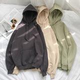 Christmas Gift Solid Colors Women Sweatshirts Casual Warm Plus Velet Woman Hoodies Harajuku Thicken Oversized Hoody Female Basic Tops 5XL