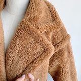 Christmas Gift Candy Color Long Teddy Coat Women Jacket 2021 Autumn Winter Thick Warm Padded Jackets Coats Oversized Ladies Lambswool Fur Coats
