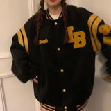 Kukombo Christmas Gift European and American high street autumn trend hip hop new baseball uniform men and women loose street jacket lovers trend