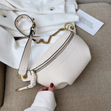 Kukombo Women Waist Packs Leather Fanny Letter Belt Bags New High Quality Shoulder Wild Messenger Fashion Chest Crossbody Bag Pouch