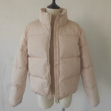 Christmas Gift Fashion Puffer Jacket Women Winter Short Jackets Bubble Coat Stand Collar Solid Autumn Casaco Feminino Invern