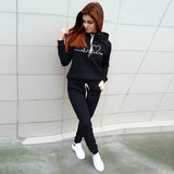 Two Piece Set Women Hoodies and Pants Female Tracksuit Hooded Sweatshirt Causal Autumn Spring Outfits Suit Clothes Size S-4XL