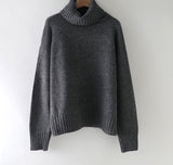 Christmas Gift autumn Winter casual cashmere oversize thick Sweater pullovers Women loose Turtleneck women's sweaters jumper