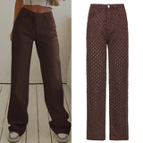 Kukombo Loose Ripped Jeans For Women Cool Oversize Low Waisted Wid Leg Pants 2022 New Fashion Spring Autumn Trousers Streetwear