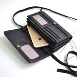 Kukombo Wallet Women Purse Fashion High Quality Long Purse Female Large Capacity Hasp Knitting PU Leather Clutch Wallets Women's Wallet