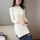 Christmas Gift Elegant Women Sweater Dress 2021 New O-neck Full Sleeve Sashes Stretch Vestidos Female Casual Slim Warm Knitted Dress
