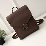 Kukombo Back to school  Vintage Women Backpack PU Leather Female Schoolbags Teenage Girl Travel Books Rucksack Shoulder Bags Mochila Feminina Bolsa