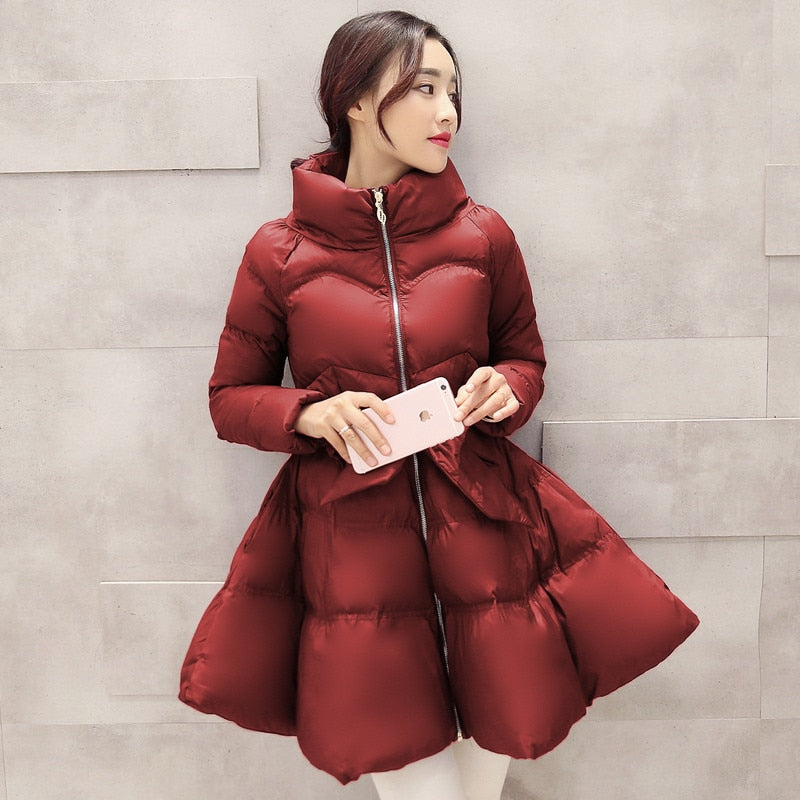 Christmas Gift 2021 New Fashion winter coat women warm outwear Padded cotton Jacket coat Womens Clothing High Quality parkas manteau femme R853