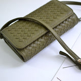 Kukombo Wallet Women Purse Fashion High Quality Long Purse Female Large Capacity Hasp Knitting PU Leather Clutch Wallets Women's Wallet