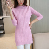 Christmas Gift Elegant Women Sweater Dress 2021 New O-neck Full Sleeve Sashes Stretch Vestidos Female Casual Slim Warm Knitted Dress