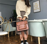Kukombo Back to school  Korean Vintage Women Backpacks Preppy Style Student Backpack Multifunctional Female Shoulder Bag Women School Bag Ladies Totes