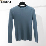 Christmas Gift winter clothes Knitted woman sweaters Pullovers spring Autumn Basic women's jumper Slim women's sweater cheap pull long sleeve