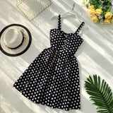 Christmas Gift Marwin New-Coming Summer Women Spaghetti Strap Print Floral Sleeveless Empire Beach Dresses High Street Style