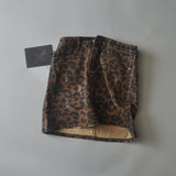 Kukombo Ripped Leopard Print Skirts Womens Mini Denim Skirt Streetwear Pencil High Waist Skirt Faldas Mujer Moda