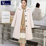 Christmas Gift Winter Women Faux Fur Coat  High Quality Luxury Long Fur Coat Loose Lapel OverCoat Thick Warm Plus Size Female Coats