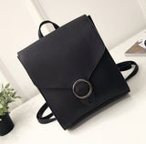 Kukombo Back to school  Vintage Women Backpack PU Leather Female Schoolbags Teenage Girl Travel Books Rucksack Shoulder Bags Mochila Feminina Bolsa