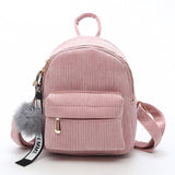 Kukombo Back to school  Cute Velvet Backpack For Teenagers Children Mini Back Pack Kawaii Girls Kids Small Backpacks Female Packbags Fur Ball School Bag